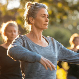 Qigong para estrés mujer